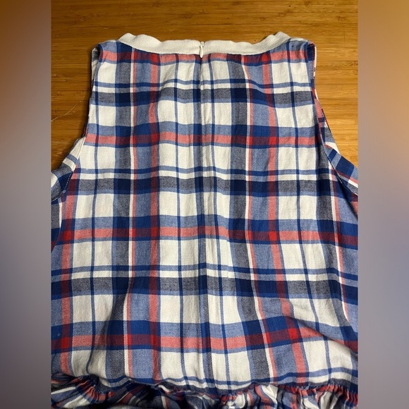 GUC Sea New York- Plaid Flannel Bleached High- Low Dress. Size 4 - Picture 7 of 12
